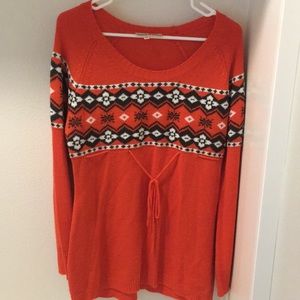 Long sleeve maternity sweater